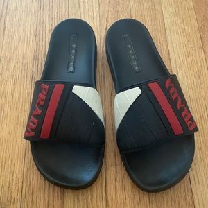 Black Prada sandals (slightly used)